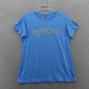 FISLL WNBA Angel Reese Chicago Sky Player Tee Blue Cotton Shirt XL NEW